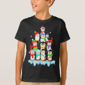 Cool Penguin Christmas Pajamas Shirt Boys, Penguin (Voorkant)