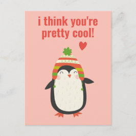 Cool Penguin - Cute Classroom Valentijn Briefkaart