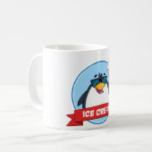 Cool Penguin Holding Ice Cream Koffiemok (Voorkant links)