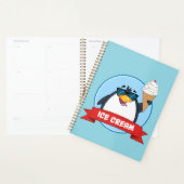 Cool Penguin Holding Ice Cream Planner (Display)