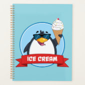 Cool Penguin Holding Ice Cream Planner (Voorkant)