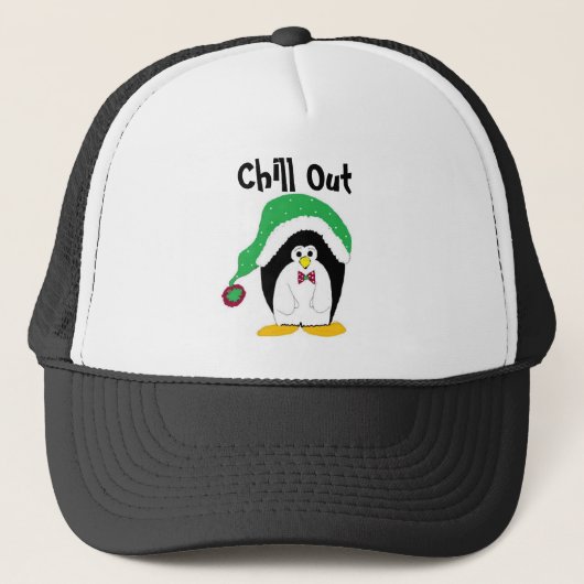 Cool Penguin Holiday Penguin Trucker Pet (Voorkant)