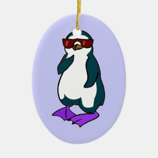 Cool Penguin Keramisch Ornament