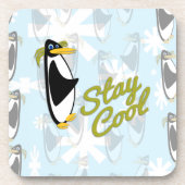 Cool Penguin Pal Bier Onderzetter (Voorkant)