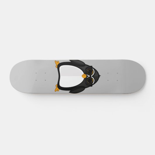 Cool Penguin Persoonlijk Skateboard (Horizontaal)