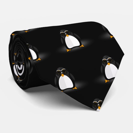 Cool Penguin Stropdas (Opgerold)