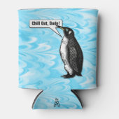 Cool Penguin Talk (gepersonaliseerd) Blikjeskoeler (Voorkant)
