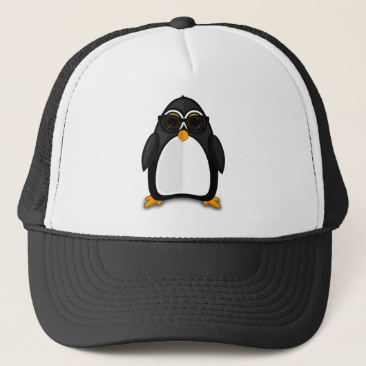 Cool Penguin Trucker Pet (Voorkant)