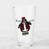 Cool Penguin | U past Tekst aan Glas (Voorkant)