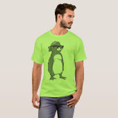 Cool Penguin Wearing Sunbril T-shirt (Voorkant volledig)