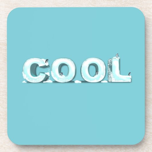 Cool Penguins Bier Onderzetter (Voorkant)