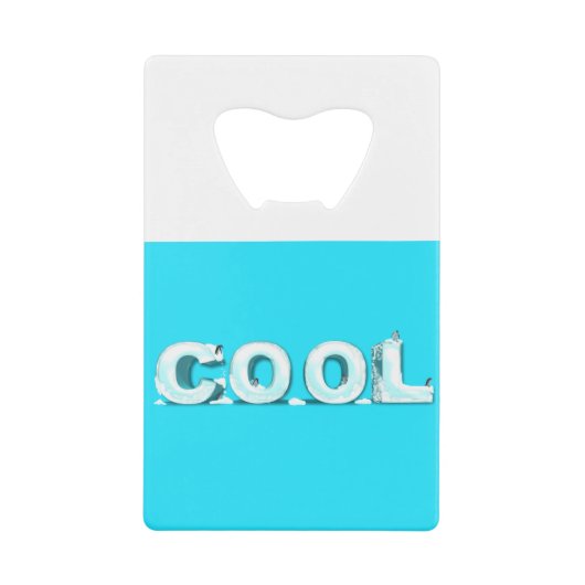Cool Penguins Creditkaart Flessenopener (Voorkant)