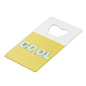 Cool Penguins Creditkaart Flessenopener (Achterkant Gekanteld)