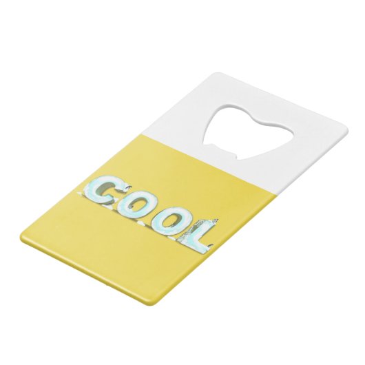 Cool Penguins Creditkaart Flessenopener (Achterkant Gekanteld)