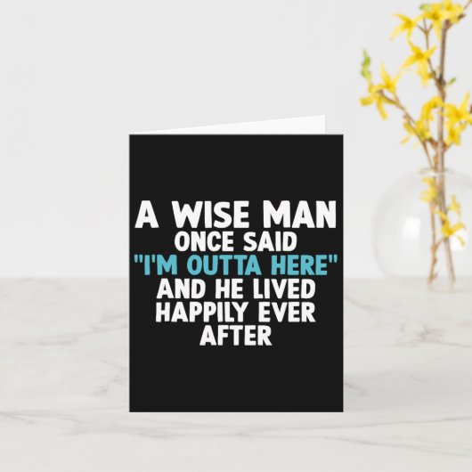 Cool pensioen kunst voor mannen Vader Opa Gepensio Kaart (Gele Bloem)