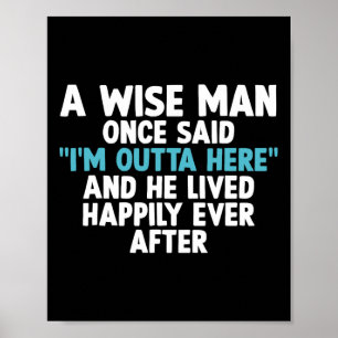 Cool pensioen kunst voor mannen Vader Opa Gepensio Poster