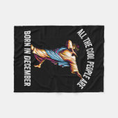 Cool People Are Born In December Christian Christm Fleece Deken (Voorkant (Horizontaal))