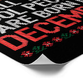 Cool People Are Born In December Christian Christm Poster (Hoek)