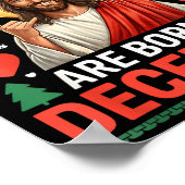 Cool People Are Born In December Christian Christm Poster (Hoek)