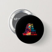 Cool People Are Born In December Christian Christm Ronde Button 5,7 Cm (Voorkant /achterkant)