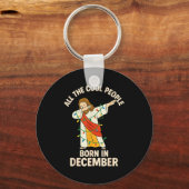 Cool People Are Born In December Christian Christm Sleutelhanger (Voorkant)