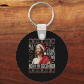 Cool People Are Born In December Christian Christm Sleutelhanger (Voorkant)