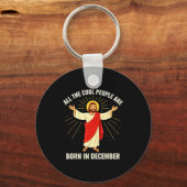 Cool People Are Born In December Christian Christm Sleutelhanger (Voorkant)