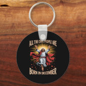 Cool People Are Born In December Christian Christm Sleutelhanger (Voorkant)