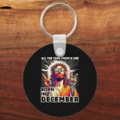 Cool People Are Born In December Christian Christm Sleutelhanger (Voorkant)