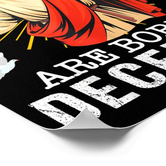 Cool People Are Born In December Christian Jesus C Poster (Hoek)