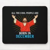 Cool People Are Born In December Christmas Bday Ch Muismat (Voorkant)