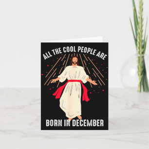 Cool People Are Geboren In December Christelijk Ke Kaart
