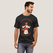 Cool People Born In December Birthday Funny Jesus  T-shirt (Voorkant volledig)