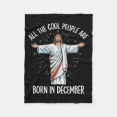 Cool People December Birthday Sritual Theme  Fleece Deken (Voorkant)