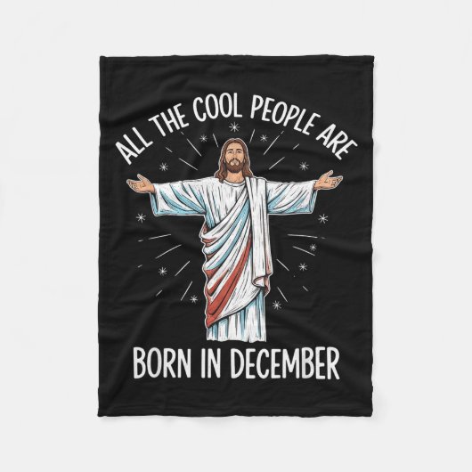 Cool People December Birthday Sritual Theme  Fleece Deken (Voorkant)