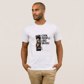 Cool People Like Music – Premium Graphic Tee T-shirt (Voorkant volledig)