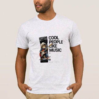 Cool People Like Music – Premium Graphic Tee T-shirt