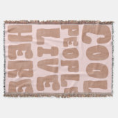 Cool People Live Here Boho Franje Worpdeken Deken (Voorkant)