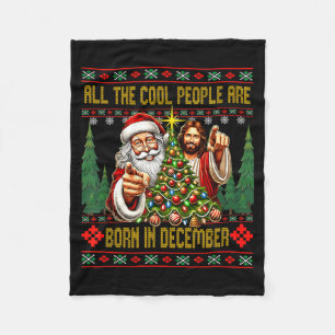 Cool People Worden Geboren In December Christelijk Fleece Deken