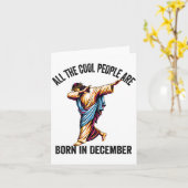 Cool People Worden Geboren In December Christelijk Kaart (Gele Bloem)