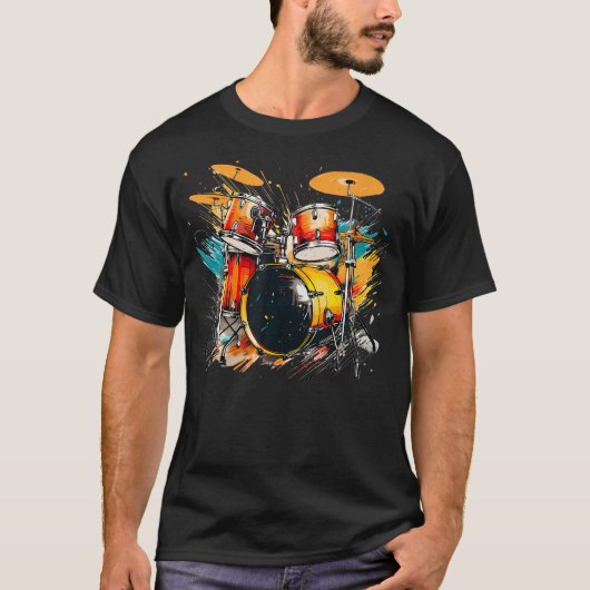 Cool Percussion Instrument For Beat And Drums Love T-shirt (Voorkant)