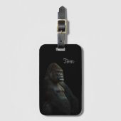 Cool Perfect Great Black Monkey Bagagelabel (Voorkant (verticaal))