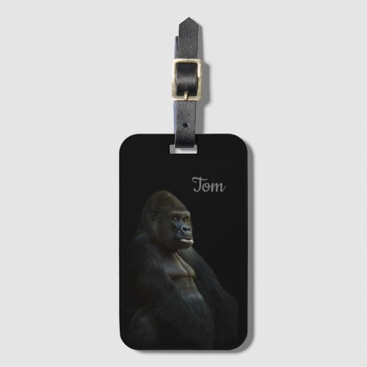 Cool Perfect Great Black Monkey Bagagelabel (Voorkant (verticaal))