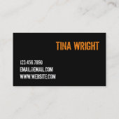 Cool Personal Trainer Gym Fitness Visitekaartje (Achterkant)