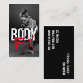 Cool Personal Trainer Gym Fitness Visitekaartje (Voorkant / Achterkant)