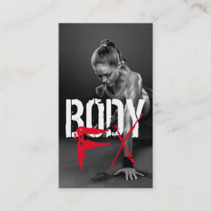 Cool Personal Trainer Gym Fitness Visitekaartje