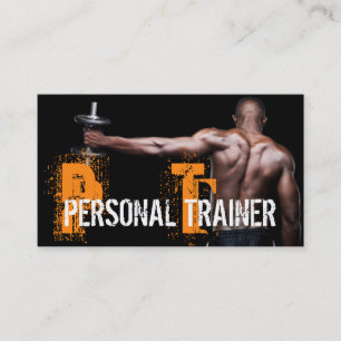 Cool Personal Trainer Gym Fitness Visitekaartje