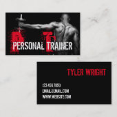 Cool Personal Trainer Gym Fitness Visitekaartje (Voorkant / Achterkant)