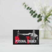 Cool Personal Trainer Gym Fitness Visitekaartje (Staand voorkant)