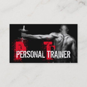 Cool Personal Trainer Gym Fitness Visitekaartje